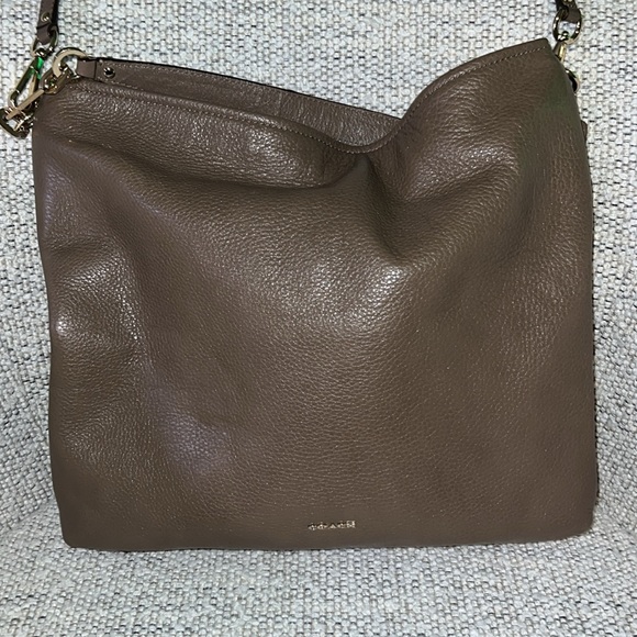 Coach Madison Leather Hobo Shoulder Crossbody Handbag 27858 - Picture 1 of 8